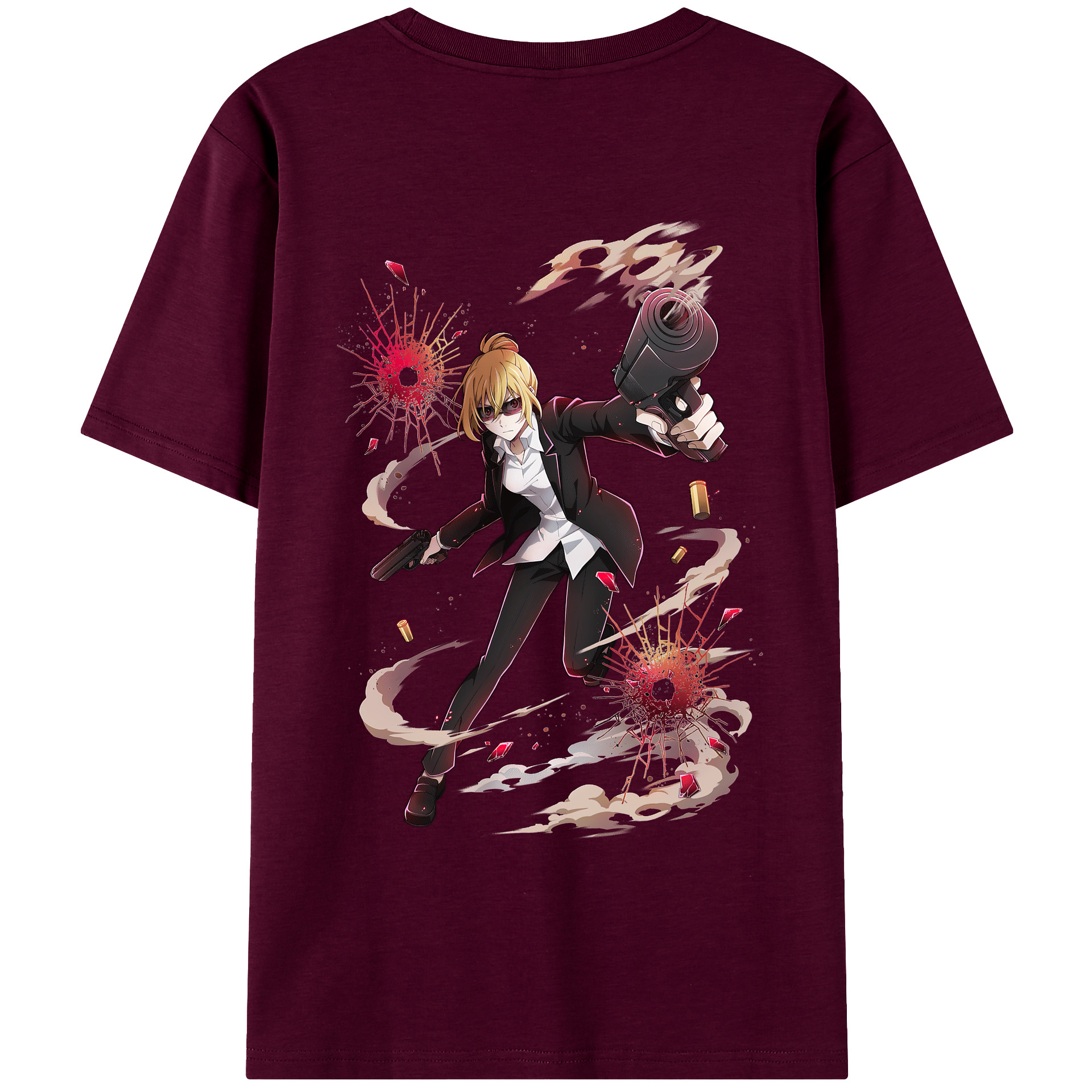 （画像用） 文豪ストレイドッグス Bungo Stray Dogs レディース半袖Tシャツ(バックプリント)